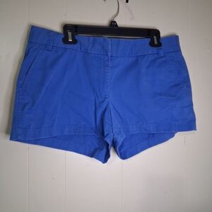 J. Crew Women's Cargo Shorts in Vibrant Blue